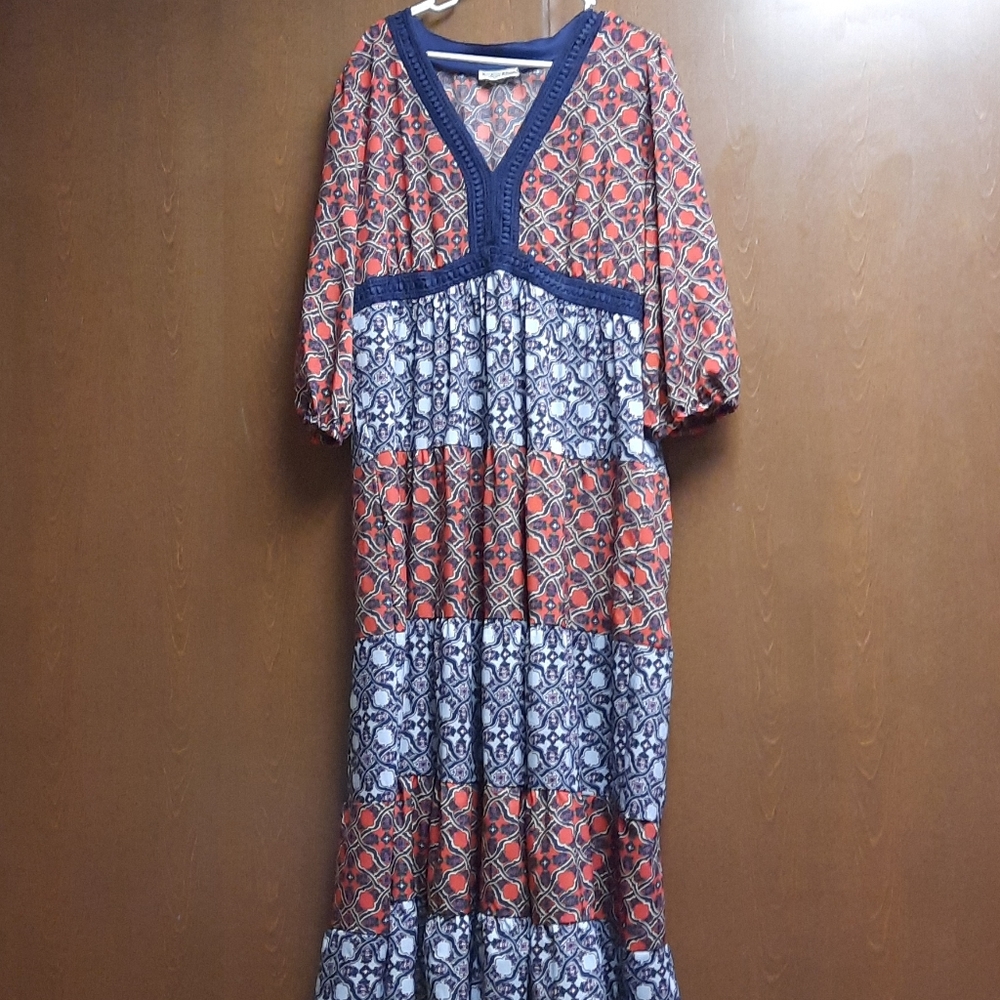 Indigo Rose Summer Dress